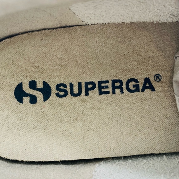 Superga Club S Full Comfort White Leather Lace Up Low Top Sneaker 2843 Size 6.5 - Picture 10 of 13